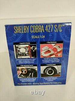 Franklin Mint 1966 Shelby Cobra 427 S/C in Aluminum 1/24 Scale New In Box
