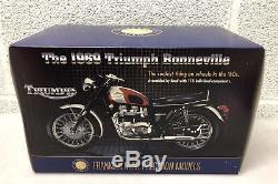 Franklin Mint 1969 Triumph Bonneville 110 Scale Diecast Motorcycle