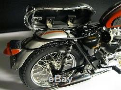 Franklin Mint 1969 Triumph Bonneville 110 motorcycle with all accessories & CoA