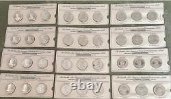 Franklin Mint 1970 36 Piece 925 Fine Presidential Commemorative Medal Set