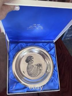 Franklin Mint 1972 Mother's Day Plate Sterling Silver. 925 Limited Edition