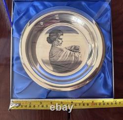 Franklin Mint 1972 Mother's Day Plate Sterling Silver. 925 Limited Edition
