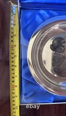 Franklin Mint 1972 Mother's Day Plate Sterling Silver. 925 Limited Edition