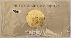 Franklin Mint 1974 100 Greatest Masterpieces The Descent Proof Gold/Sterling Franklin Mint 1974 100 Greatest Masterpieces The Descent Proof Gold/Sterling