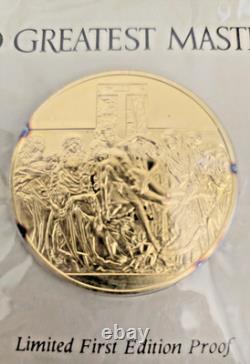 Franklin Mint 1974 100 Greatest Masterpieces The Descent Proof Gold/Sterling Franklin Mint 1974 100 Greatest Masterpieces The Descent Proof Gold/Sterling
