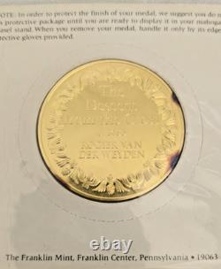 Franklin Mint 1974 100 Greatest Masterpieces The Descent Proof Gold/Sterling
