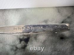 Franklin Mint 1974 Christmas Snowman 500 Grains Sterling Silver Bar 2.083 oz