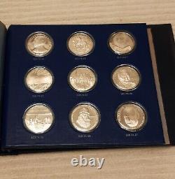 Franklin Mint 1974 Special Commemorative Issues Proof Silver Medals (36)