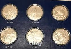Franklin Mint 1974 Special Commemorative Issues Proof Silver Medals (36)