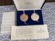 Franklin Mint 1976 Bicentennial Medal Set Sterling Silver Bronze Proof Coa