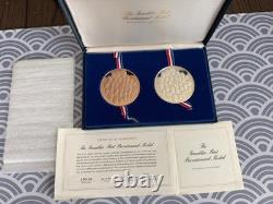 Franklin Mint 1976 Bicentennial Medal Set Sterling Silver Bronze Proof COA