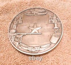 Franklin Mint 1976 Calendar Art Medal. 4,500 Grains Sterling Silver