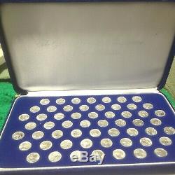 Franklin Mint 1976 Signers Of The Declaration of Independence In Silver 56 Coins