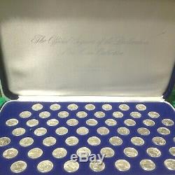 Franklin Mint 1976 Signers Of The Declaration of Independence In Silver 56 Coins