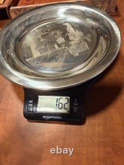 Franklin Mint 1976 Sterling Silver Home from the Hunt Stevan Dohanos COA