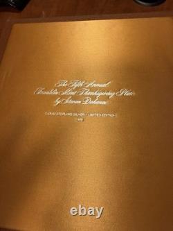 Franklin Mint 1976 Sterling Silver Home from the Hunt Stevan Dohanos COA