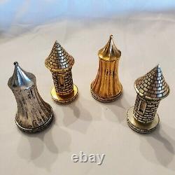 Franklin Mint 1977 CAMELOT CHESS SET Original Certificate 24K Gold 995 Silver