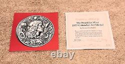 Franklin Mint 1977 Calendar Art Medal. 4,500 Grains Pure (. 999) Silver