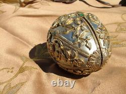 Franklin Mint 1977 Faberge Butterfly Vermeil Filligree Sterling Egg 14.98 Oz