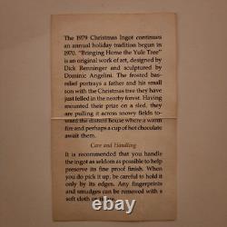 Franklin Mint 1979-1988 Christmas Silver Ingot 500 Grains 10 Bar Set