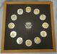 Franklin Mint 1979 Mayan Treasures Medals 12 Piece Calendar. 925 / 24 Gold Ov