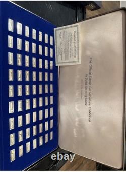 Franklin Mint 1980 63pc 0.925 Sterling Silver Classic Car Ingots COA Case