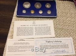 Franklin Mint 1980 Philippines Proof Set with Cert of Authenticity & Box