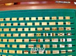 Franklin Mint 1983 Complete Flags of All Sovereign Nations Gold&Silver Ingots