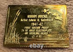 Franklin Mint 1983 Ducks Unlimited Gold Sterling Silver 50 Piece Collection MORE Franklin Mint 1983 Ducks Unlimited Gold Sterling Silver 50 Piece Collection MORE