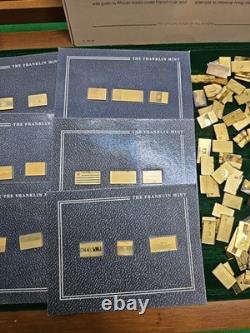 Franklin Mint 1983 IncompleteFlags of All Sovereign Nations Gold&silver Ingots