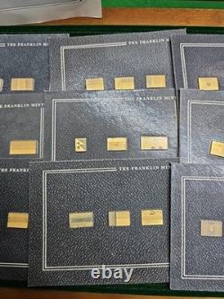 Franklin Mint 1983 IncompleteFlags of All Sovereign Nations Gold&silver Ingots