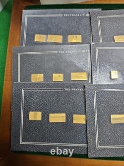 Franklin Mint 1983 IncompleteFlags of All Sovereign Nations Gold&silver Ingots