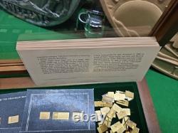 Franklin Mint 1983 IncompleteFlags of All Sovereign Nations Gold&silver Ingots