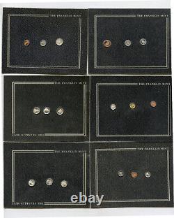 Franklin Mint 1983 Mini Coins Gold & Silver Art Medals Lot of 30 Cards G192