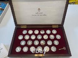Franklin Mint 1988 Cook Island Coins of the Great Explorers- 25 Coins