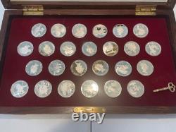 Franklin Mint 1988 Cook Island Coins of the Great Explorers- 25 Coins