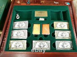 Franklin Mint 1991 Luxury Collectors Edition MONOPOLY Game Gold & Silver Plate