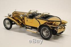 Franklin Mint 1/24 Scale Copper 1921 Rolls Royce Silver Ghost Car RARE B9