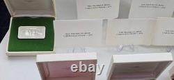 Franklin Mint 1 Silver Christmas Ingot 1000 Grains (2.28 oz. Of. 925 Silver)