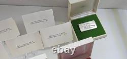 Franklin Mint 1 Silver Christmas Ingot 1000 Grains (2.28 oz. Of. 925 Silver)