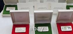 Franklin Mint 1 Silver Christmas Ingot 1000 Grains (2.28 oz. Of. 925 Silver)
