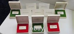 Franklin Mint 1 Silver Christmas Ingot 1000 Grains (2.28 oz. Of. 925 Silver)