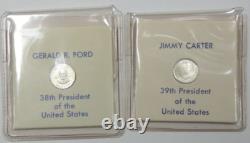 Franklin Mint 1st Ed. 1-39 Presidential Mini-Coin Set 925 Silver Mint Sealed