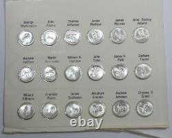Franklin Mint 1st Ed. 1-39 Presidential Mini-Coin Set 925 Silver Mint Sealed