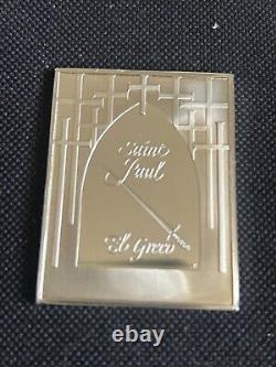Franklin Mint 1st Ed. Proof El Greco Apostle Portraits Sterling Silver Bars 16oz