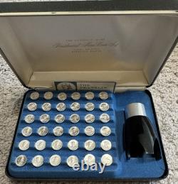 Franklin Mint 1st Edition 36pc Sterling Silver Presidential Mini Coin Set