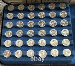Franklin Mint 1st Edition 36pc Sterling Silver Presidential Mini Coin Set