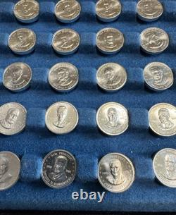 Franklin Mint 1st Edition 36pc Sterling Silver Presidential Mini Coin Set