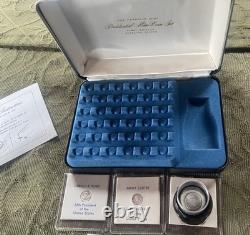 Franklin Mint 1st Edition 39 Sterling Silver Presidential Mini Coin Set Case Mag Franklin Mint 1st Edition 39 Sterling Silver Presidential Mini Coin Set Case Mag