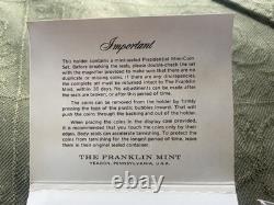 Franklin Mint 1st Edition 39 Sterling Silver Presidential Mini Coin Set Case Mag